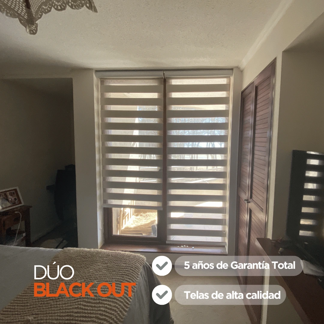Cortina Roller duoblack out Instalada