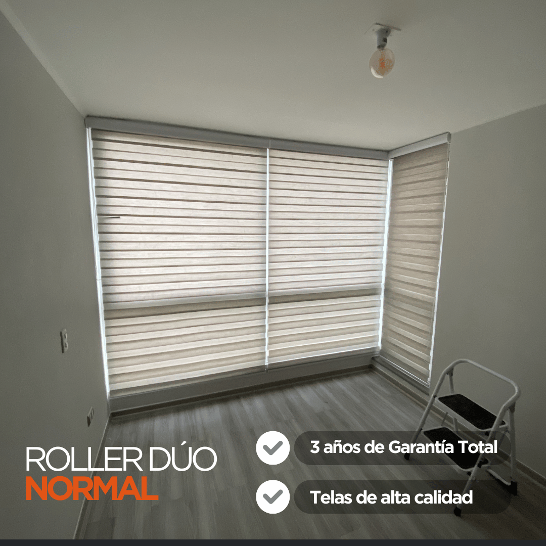 Cortina Roller duo a medida Instalada